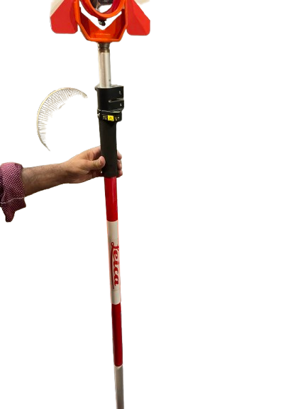 Leica GLS112 Telescopic Pole  & Prism Pole for Surveying (Prism+Pole)